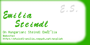 emilia steindl business card